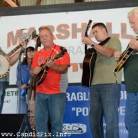 Band scramble participants at the 2017 Marshall Bluegrass Festival - photo © Bill Warren