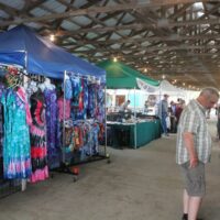 Shopping aisles at the 2017 Delaware Valley Bluegrass Festival - photo by Frank Baker