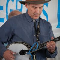 Bob Amos at the 2017 Delaware Valley Bluegrass Festival - photo by Frank Baker