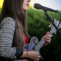 Sierra Hull at the 2017 Susie's Cause Bluegrass/Folk festival in Cockeyesville, MD - photo by Frank Baker