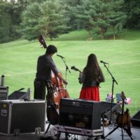 Sierra Hull with Ethan Jodziewicz at the 2017 Susie's Cause Bluegrass/Folk festival in Cockeyesville, MD - photo by Frank Baker