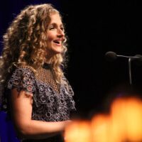 Co-host Abigail Washburn at the 2017 IBMA Awards - photo by Frank Baker