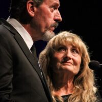 Buddy Dickens and Alice Gerrard at the 2017 IBMA Awards - photo by Frank Baker
