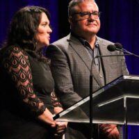 Kenny & Amanda Smith at the 2017 IBMA Awards - photo by Frank Baker