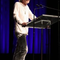 Sam Bush at the 2017 IBMA Awards - photo by Frank Baker