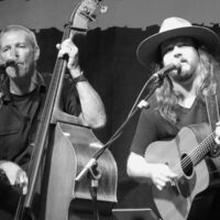 Mike Fleming and Adam Wakefield with The Steeldrivers at the 2017 Rhythm & Roots Reunion - photo by Terry Herd