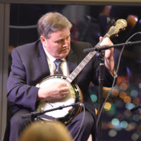 Paul Erickson performs at his 2017 induction into the American Banjo Museum Hall of Fame - photo by Pamm Tucker