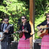 Parker, Kyndal, and Morgan Moore with Salt and Light at the 2017 Pickin' By The Lake festival - photo by Laura Tate Photography