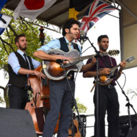 Andrew Collins Trio from Canada at the 2017 Oklahoma International Bluegrass Festival - photo by Pamm Tucker
