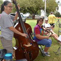 Campground jam at the 2017 Oklahoma International Bluegrass Festival - photo by Pamm Tucker