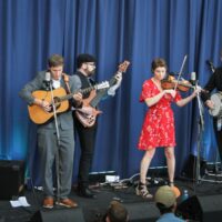 Hank, Pattie & The Current at the 2017 World Of Bluegrass - photo by Frank Baker