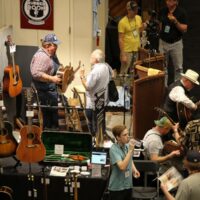Exhibit hall at the 2017 IBMA Wide Open Bluegrass festival - photo by Frank Baker