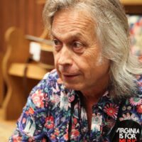 Jim Lauderdale in the Exhibit hall at the 2017 IBMA Wide Open Bluegrass festival - photo by Frank Baker