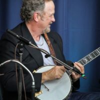 Mark Johnson at the clawhammer banjo workshop at the 2017 Wide Open Bluegrass - photo by Frank Baker