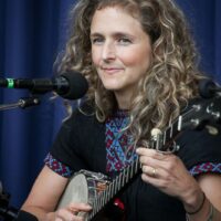 Abigail Washburn at the clawhammer banjo workshop at the 2017 Wide Open Bluegrass - photo by Frank Baker