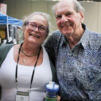 Tineke and Bill Clifton at the 2017 IBMA Wide Open Bluegrass festival - photo by Frank Baker