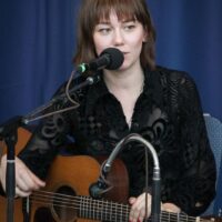 Molly Tuttle at the guitar workshop during the 2017 Wide Open Bluegrass - photo by Frank Baker