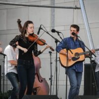 Mashtag on the Youth Stage at the 2017 Wide Open Bluegrass festival - photo by Frank Baker