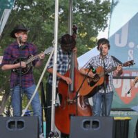 Creekside Crawfish on the JAM Stage at the 2017 Wide Open Bluegrass festival - photo by Frank Baker