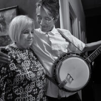 Katherine “Kitsy” Kuykendall and Sab Wattanabe at the Bluegrass 45 show at the Drum and Strum in Warrenton, VA (10/7/17) - photo by Jeromie Stephens