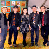 Blueside Of Lonesome from Japan at the 2017 Oklahoma International Bluegrass Festival - photo by Pamm Tucker