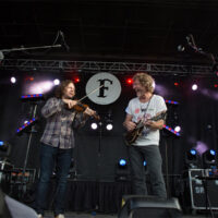 Jeremy Garrett and Sam Bush at The Festy, 2017 - photo by Gina Elliott Proulx