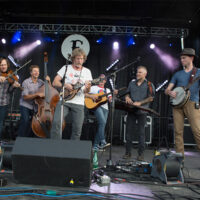Sam Bush with The Infamous Stringdusters at The Festy, 2017 - photo by Gina Elliott Proulx