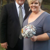 Dale Perry and Kelle Daggett Perry on their wedding day (10/14/17)