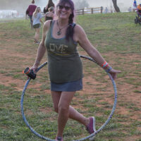 Hooping it up at The Festy, 2017 - photo by Gina Elliott Proulx