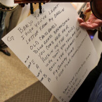 Set list at the Friends of Al Batten Bluegrass Jam in Selma, NC (10/15/17) - photo by Laura Tate Photography
