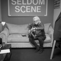 Ricky Skaggs warms up backstage at The Birchmere (1/27/18) - photo by Jeromie Stephens