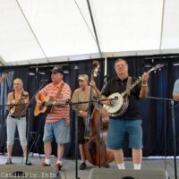 Camper jam band playing on the open mic stage at the 2018 Florida Bluegrass Classic - photo © Bill Warren