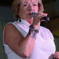 MC Sherry Boyd at the 2018 Palatka Bluegrass Festival - photo © Bill Warren