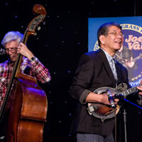 Tom Gray and Akira Otsuka at the 2018 Joe Val Bluegrass Festival - photo © Tara Linhardt