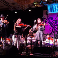 O'Connor Band with the Youth Orchestra at Wintergrass 2018 - photo © Tara Linhardt