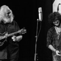 David Grisman and Sam Grisman with Dawg Trio at Wintergrass 2018 - photo © Tara Linhardt