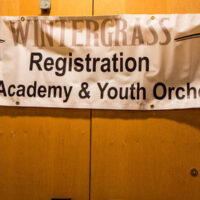 Youth Academy banner at Wintergrass 2018 - photo © Tara Linhardt