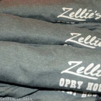 Shirts for sale at the final Zellie's Opry House show (March 31, 2018) - photo © Bill Warren