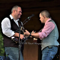 Darren Nicholson and Caleb Smith with Balsam Range at the 2018 Chantilly Farm Bluegrass & BBQ festival - photo © Deb Miller