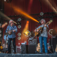 Ricky Skaggs and Del McCoury at DelFest 2018 - photo by Brady Cooling