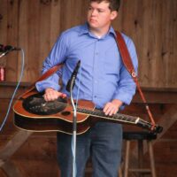 Gaven Largent with Circa Blue at the May 2018 Gettysburg Bluegrass Festival - photo by Frank Baker