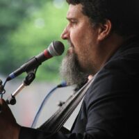 Steve Harris with Circa Blue at the May 2018 Gettysburg Bluegrass Festival - photo by Frank Baker