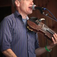 Scott Matlock with Mountain Ride at the May 2018 Gettysburg Bluegrass Festival - photo by Frank Baker
