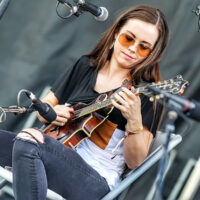 Sierra Hull does the mandolin extravaganza at DelFest 2018 - photo by Good Foot Media