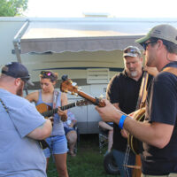 Campground jam at the 2018 Doyle Lawson & Quicksilver festival - photo by Laura Tate Photography