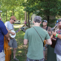 Campground jam at the 2018 Doyle Lawson & Quicksilver Bluegrass Festival - photo by Laura Tate Photography