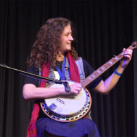 Hannah Underwood competes on banjo at the 2018 Georgia String Band Festival - photo by Bobby Moore