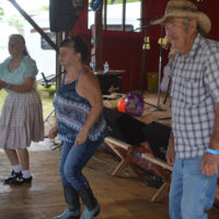 Dancing breaks out at the 2018 Armuchee Bluegrass Festival - photo by Bobby Moore