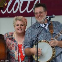 Lori and Brad Lambert at the 2018 Charlotte Bluegrass Festival - photo © Bill Warren