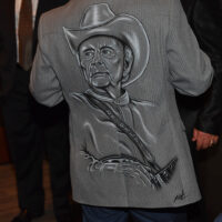 Custom sports coat at the Country Music Hall of Fame and Museum's opening for the Ralph Stanley exhibit (7/12/18) - photo by Jason Davis/Getty Images